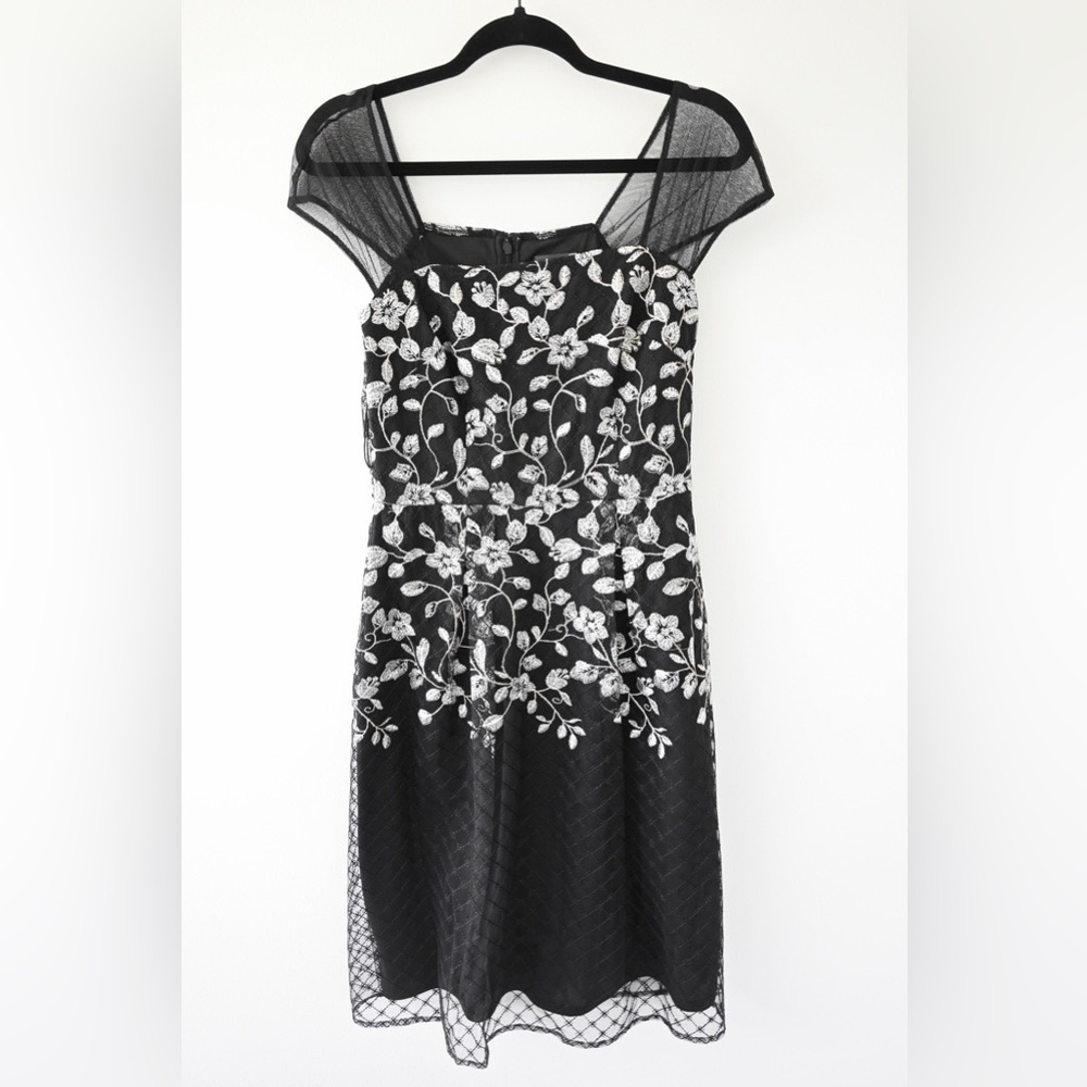 Adrianna Papell Midi Floral Dress NWT - Picture 6 of 12